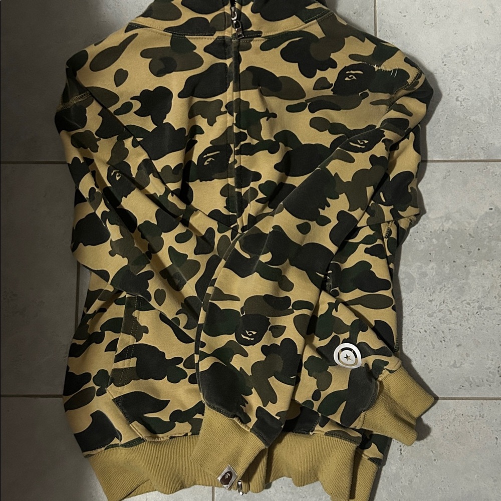 Bape Camo Sweatshirt in Green and Tan